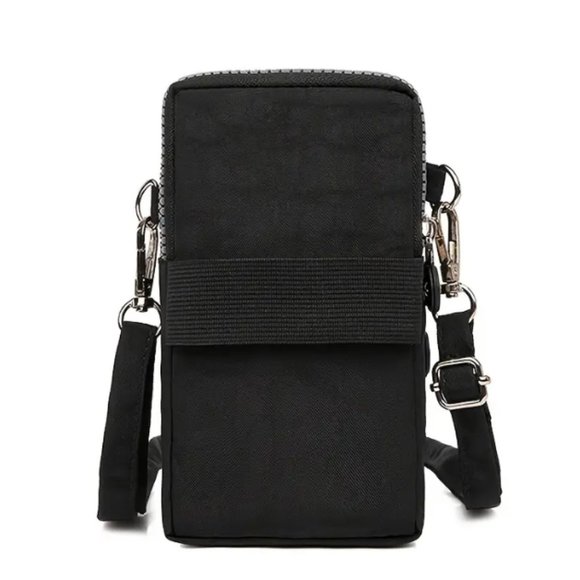 Small Blue Zipper Phone Cross Body Bag - Picture 4 of 4